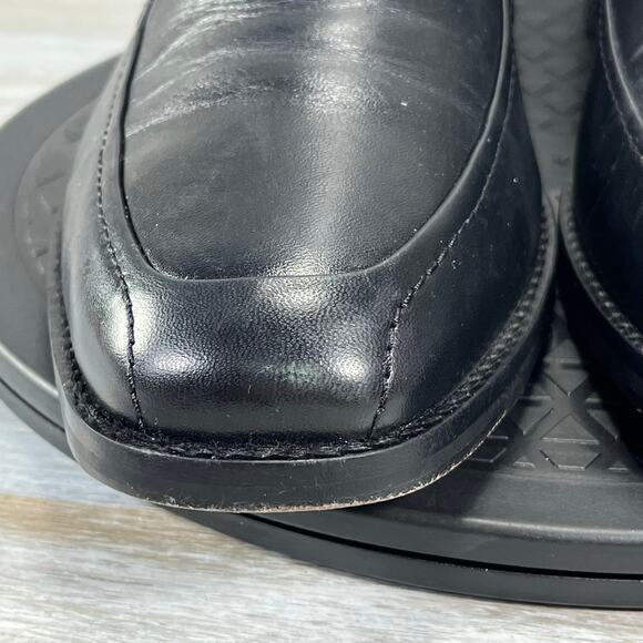 Johnston & Murphy Mens Barlett Black Leather Slip On Loafers Size 11 M - Picture 7 of 10